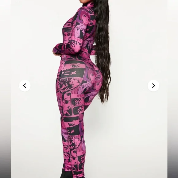 Fashion Nova Anime Pink Jumpsuit - Picture 3 of 6